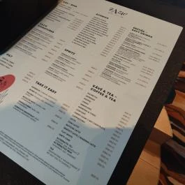 ZAZIE Bistro & Bar Budapest - Étlap/itallap