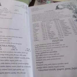 Zempléni Casinó Étterem & Pizzéria Sátoraljaújhely - Étlap/itallap