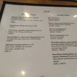 Zen Eatery Budapest - Étlap/itallap