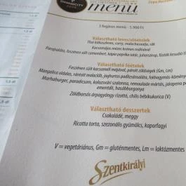 Zeya Restaurant Budapest - Étlap/itallap