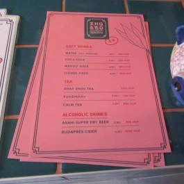 Zhu & Co Budapest - Étlap/itallap