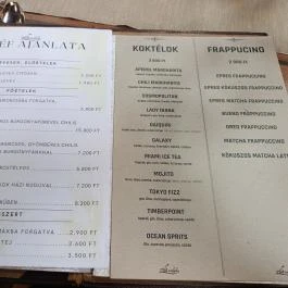 Zila Vendéglő Budapest - Étlap/itallap