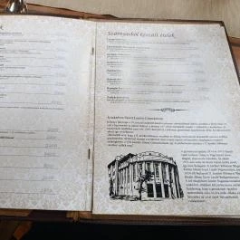 Zila Vendéglő Budapest - Étlap/itallap