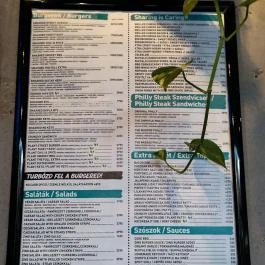 Zing Burger - Allee Budapest - Étlap/itallap
