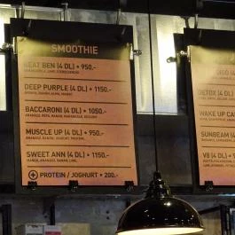 Zing Burger - Nádor utca Budapest - Étlap/itallap