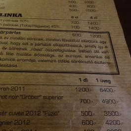 Zip’s Brewhouse Miskolc - Étlap/itallap