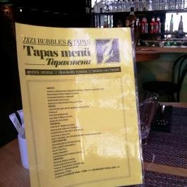 Zizi Bubbles & Tapas, Budapest - Étlap/itallap