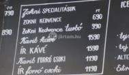 Zokni Kávézója Budapest - Étlap/itallap