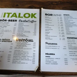 Zöld Küllő Bistro, Budapest - Étlap/itallap