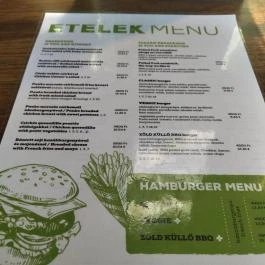 Zöld Küllő Bistro Budapest - Étlap/itallap