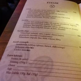 Zöld Teknős Barlangja - Native Teaház Budapest - Étlap/itallap