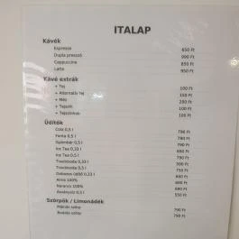Zóna Kifőzde, Budapest - Étlap/itallap