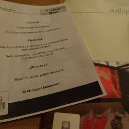 Aqua Villa étterme, Eger - Étlap/itallap