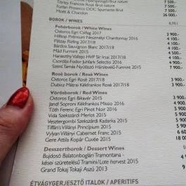 Zsolnay Kávéház Budapest - Étlap/itallap