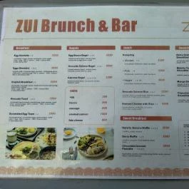 ZUI Brunch & Bar Budapest - Étlap/itallap