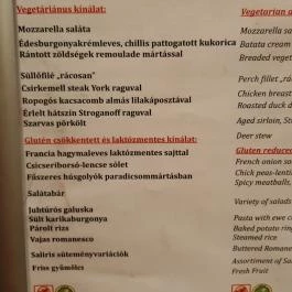Hunguest Saliris, Egerszalók - Vendéglátás