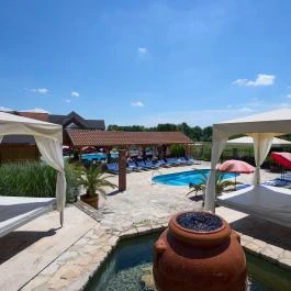 Villa Plattensee Vonyarcvashegy - Medence/kert